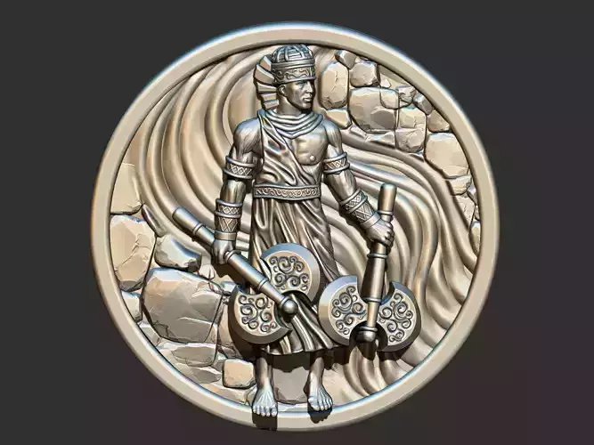 Xango - Orixa Medal 3D print model