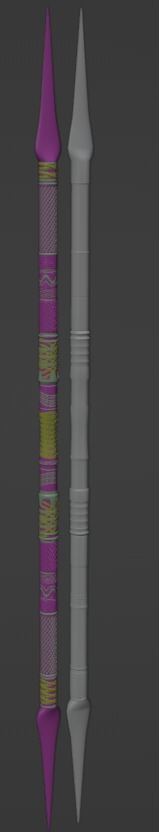 Golden Spear Unity Game Asset Low-poly 3D model_18