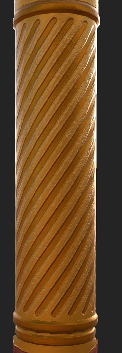 Golden Spear Unity Game Asset Low-poly 3D model_7