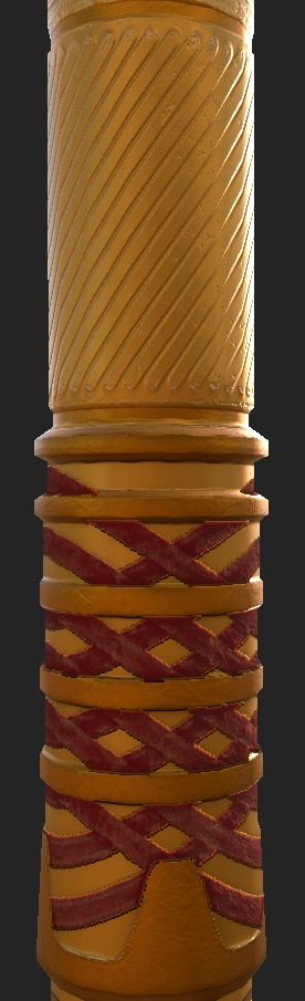 Golden Spear Unity Game Asset Low-poly 3D model_3