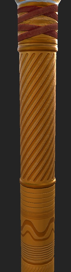 Golden Spear Unity Game Asset Low-poly 3D model_2