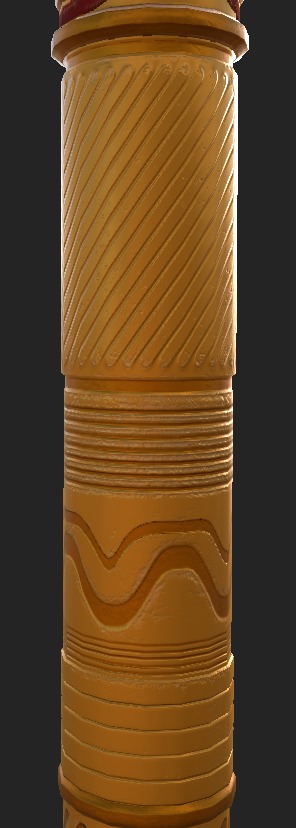 Golden Spear Unity Game Asset Low-poly 3D model_6