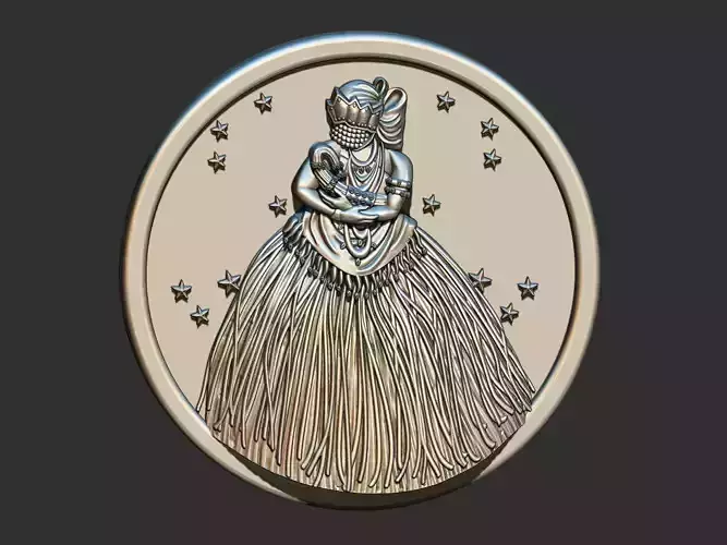Nana - Orixa Medal 3D print model