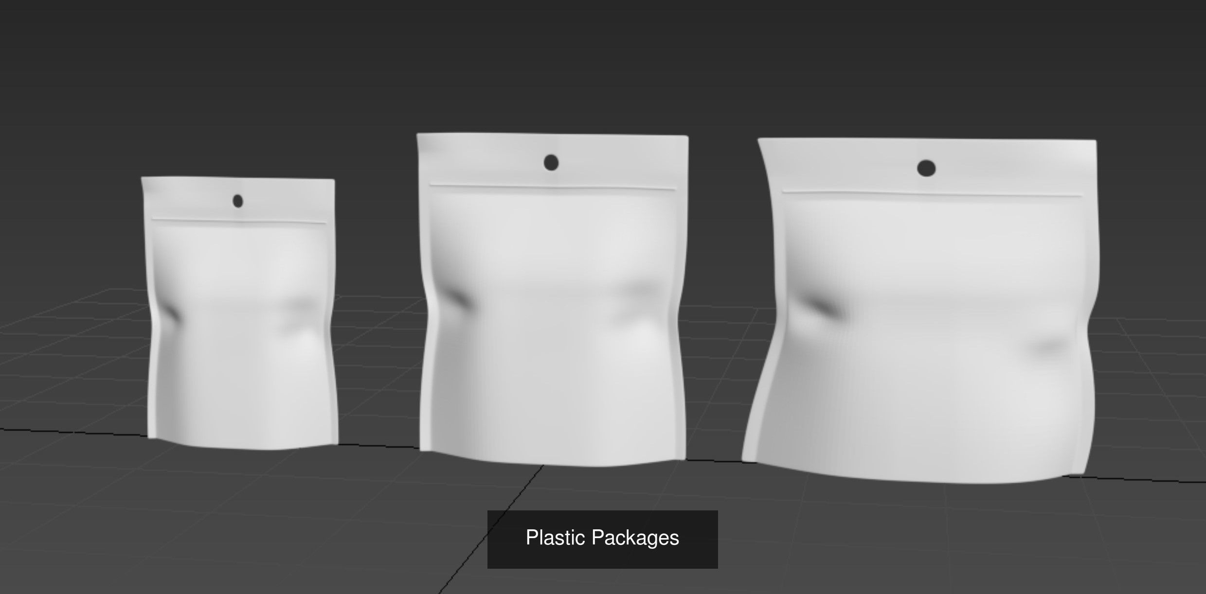 Plastic Packages 3D Model Collection_3
