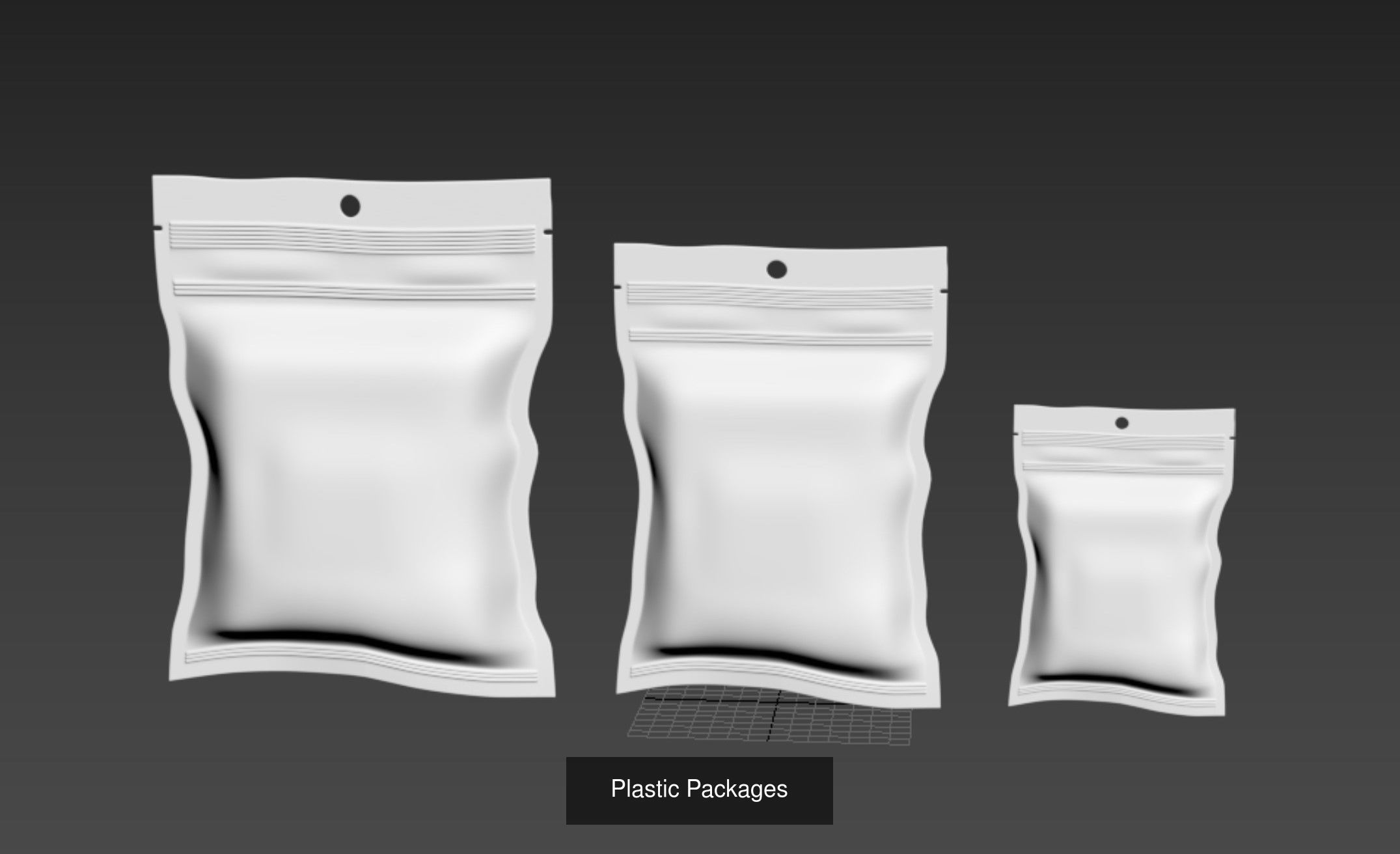 Plastic Packages 3D Model Collection_1