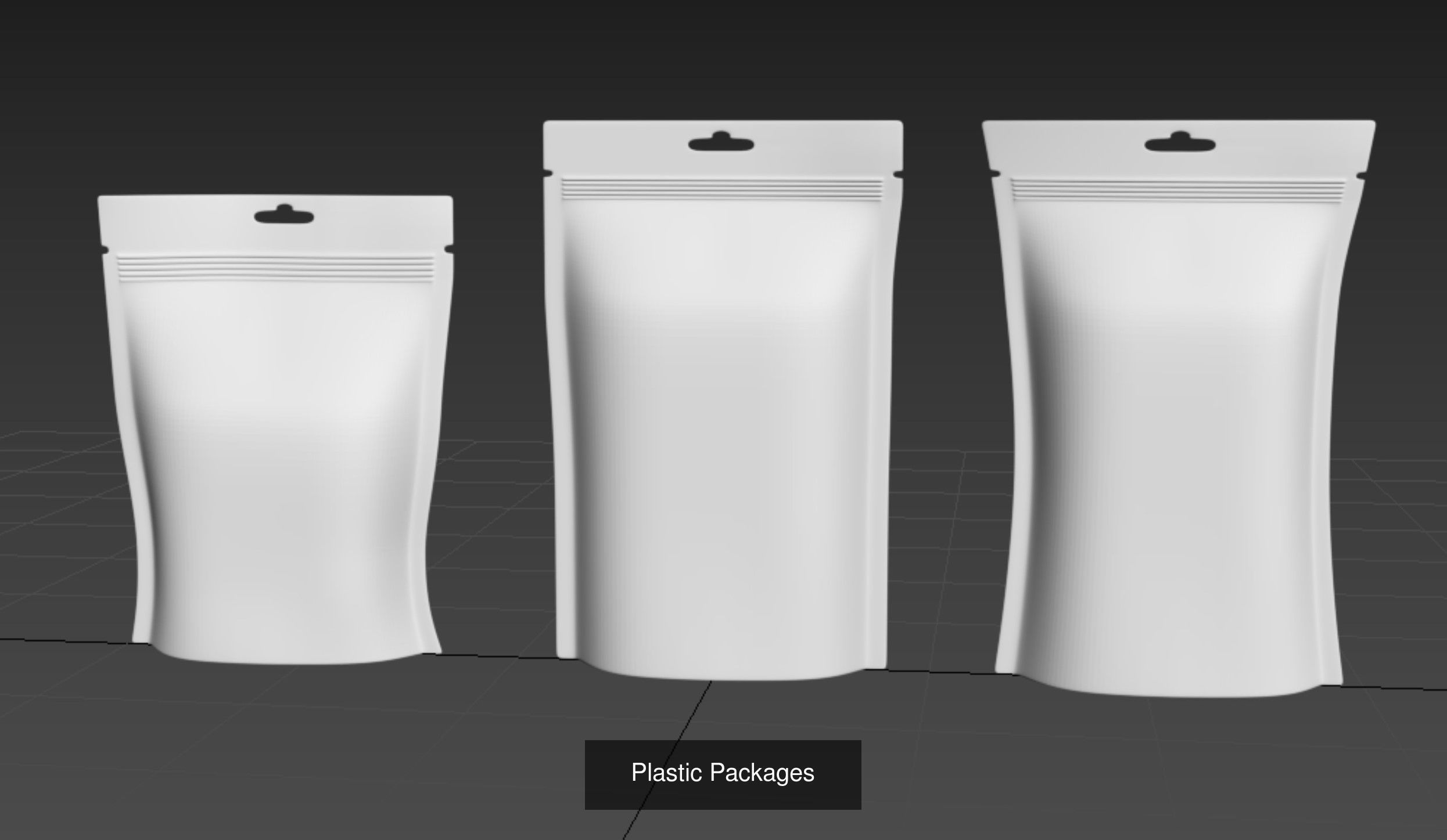 Plastic Packages 3D Model Collection_7
