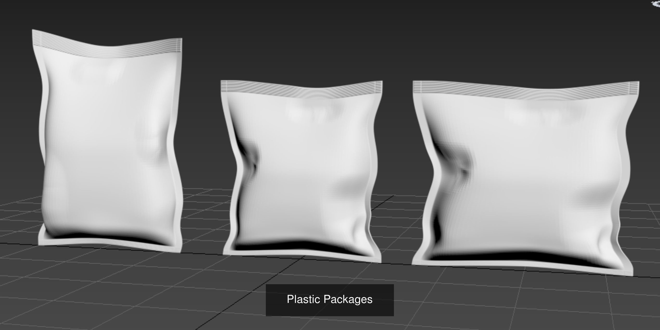 Plastic Packages 3D Model Collection_4