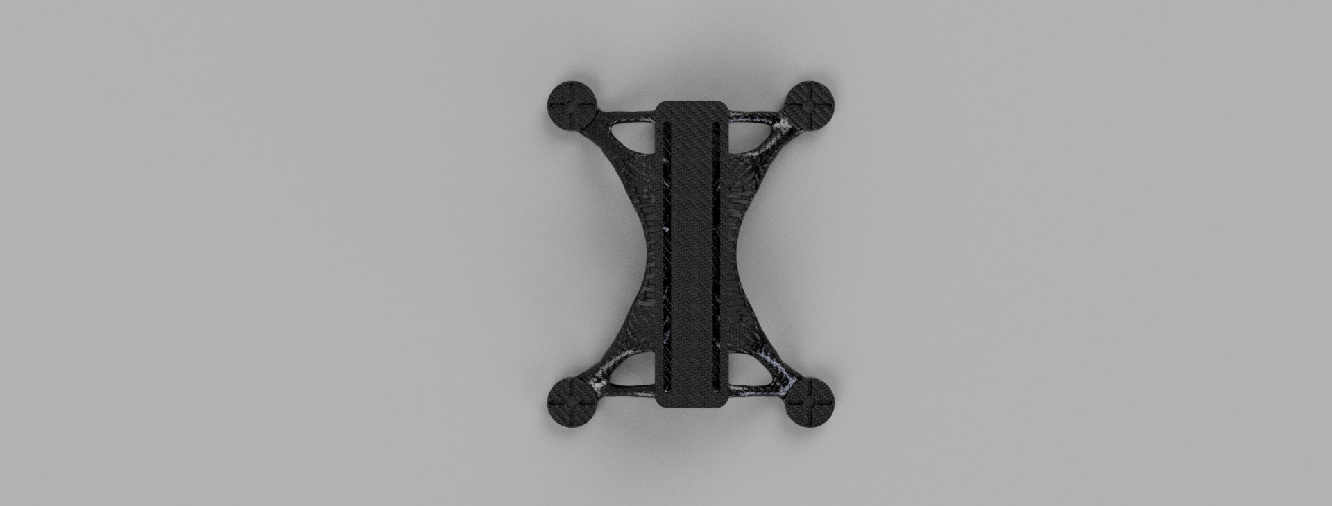 Generative Drone Frame V3 - F3D File Included 3D print model_1