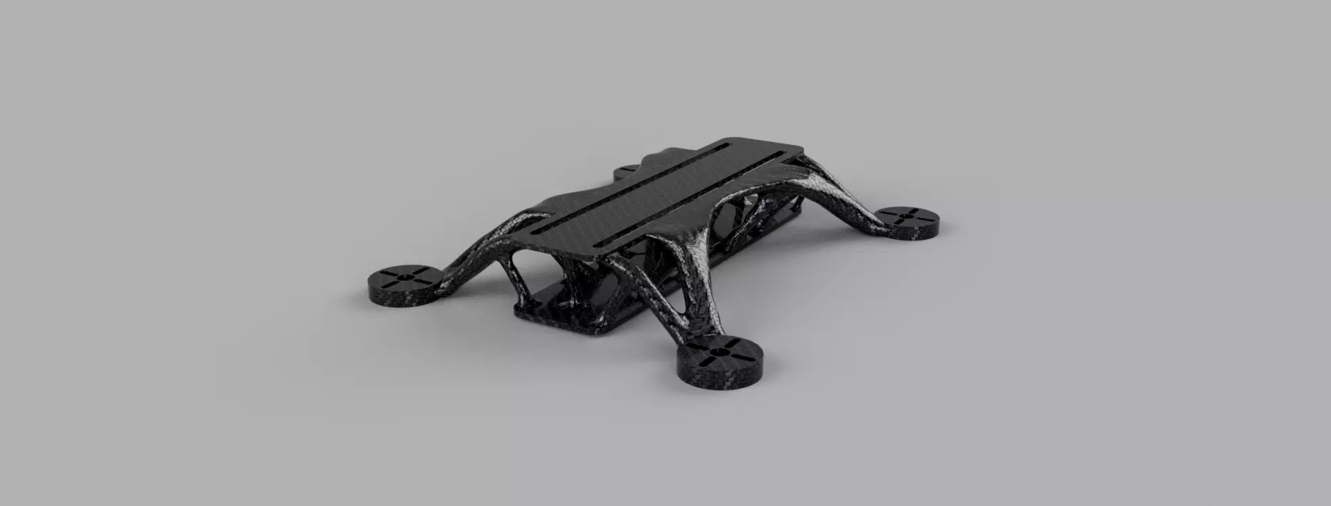 Generative Drone Frame V3 - F3D File Included 3D print model_0