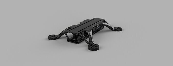 Generative Drone Frame V3 - F3D File Included 3D print model