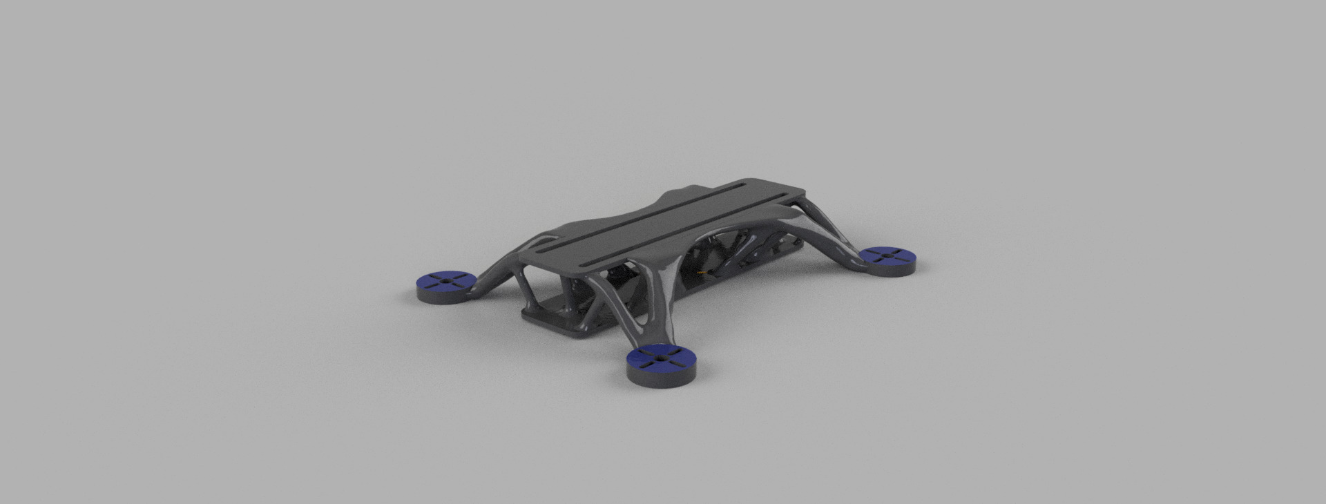 Generative Drone Frame V3 - F3D File Included 3D print model_4
