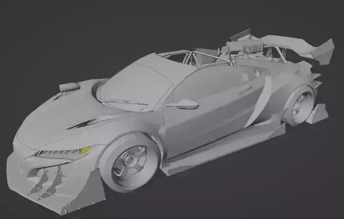 Acura Nsx Angryman Dff Fbx Model Cars 3d 3D model