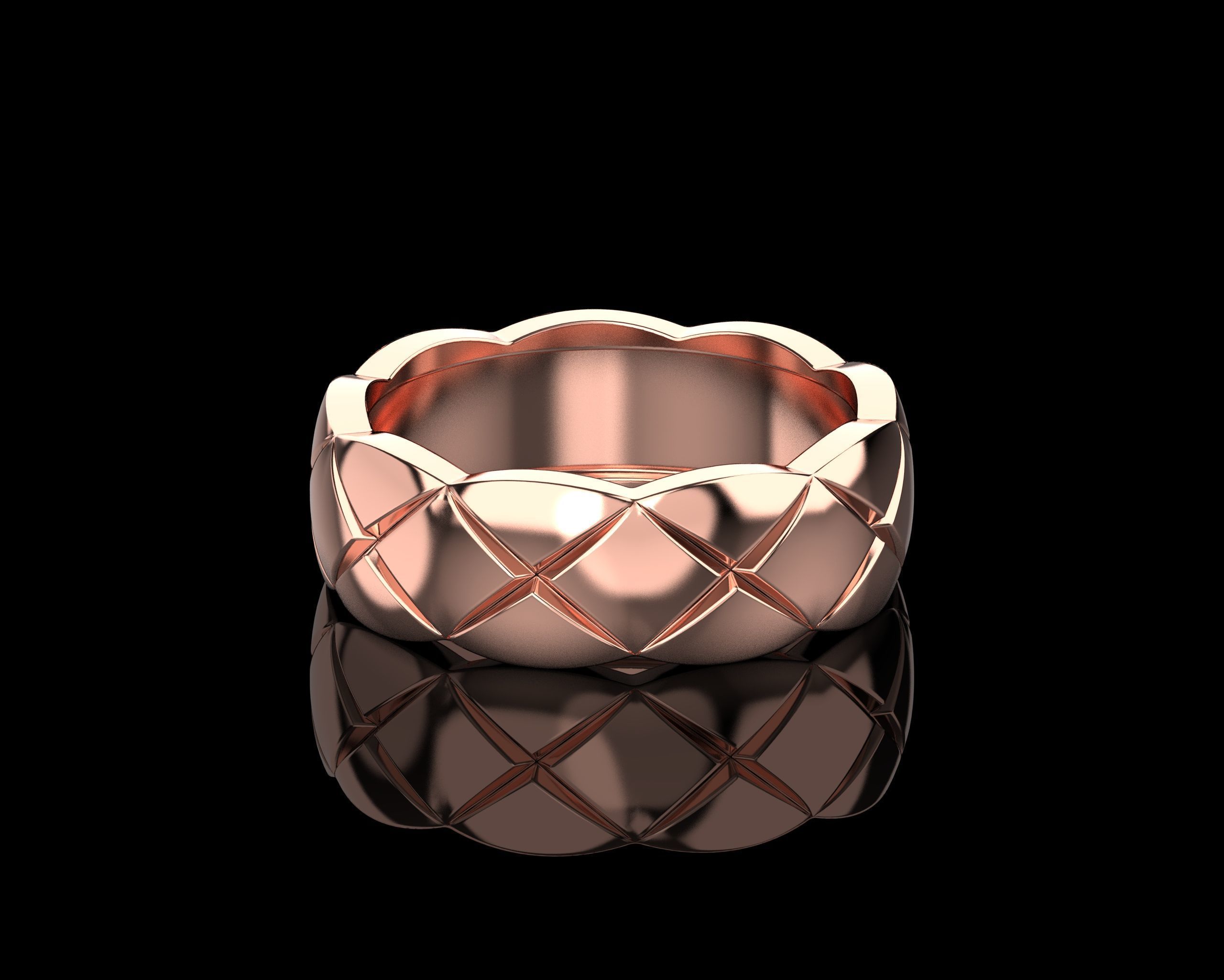 Coco Crush ring 18 - 18-5 Sizes N228 3D print model_5