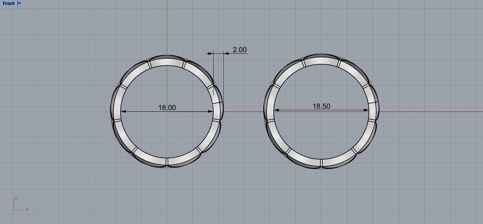 Coco Crush ring 18 - 18-5 Sizes N228 3D print model_6