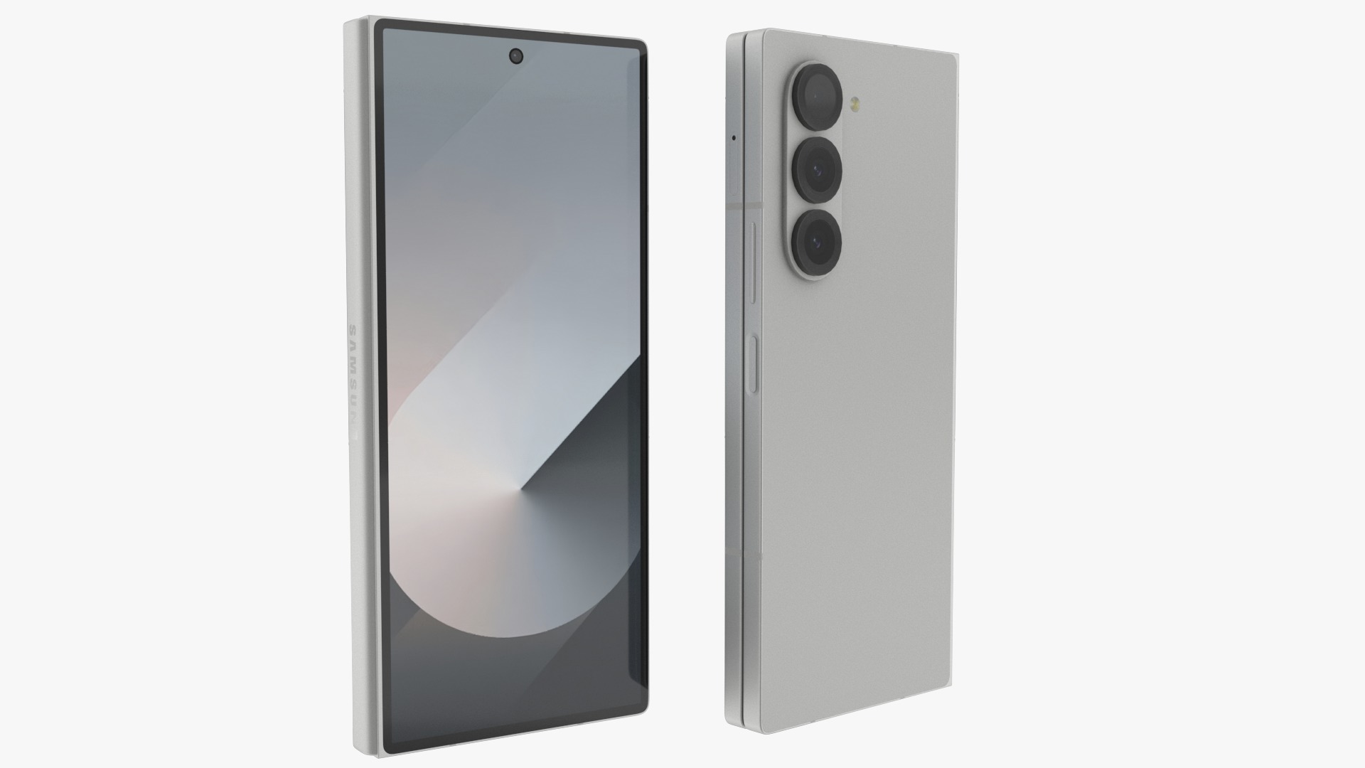 Samsung Galaxy Z Fold 6 White 3D model_3