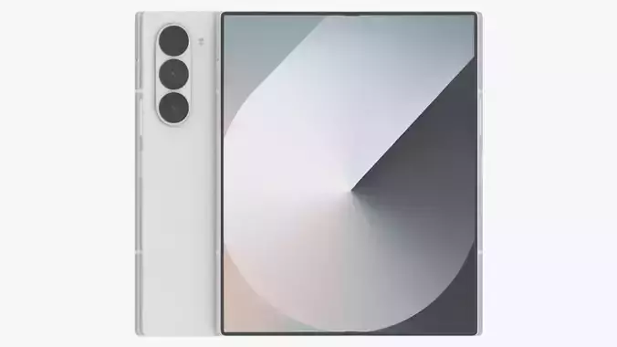 Samsung Galaxy Z Fold 6 White 3D model