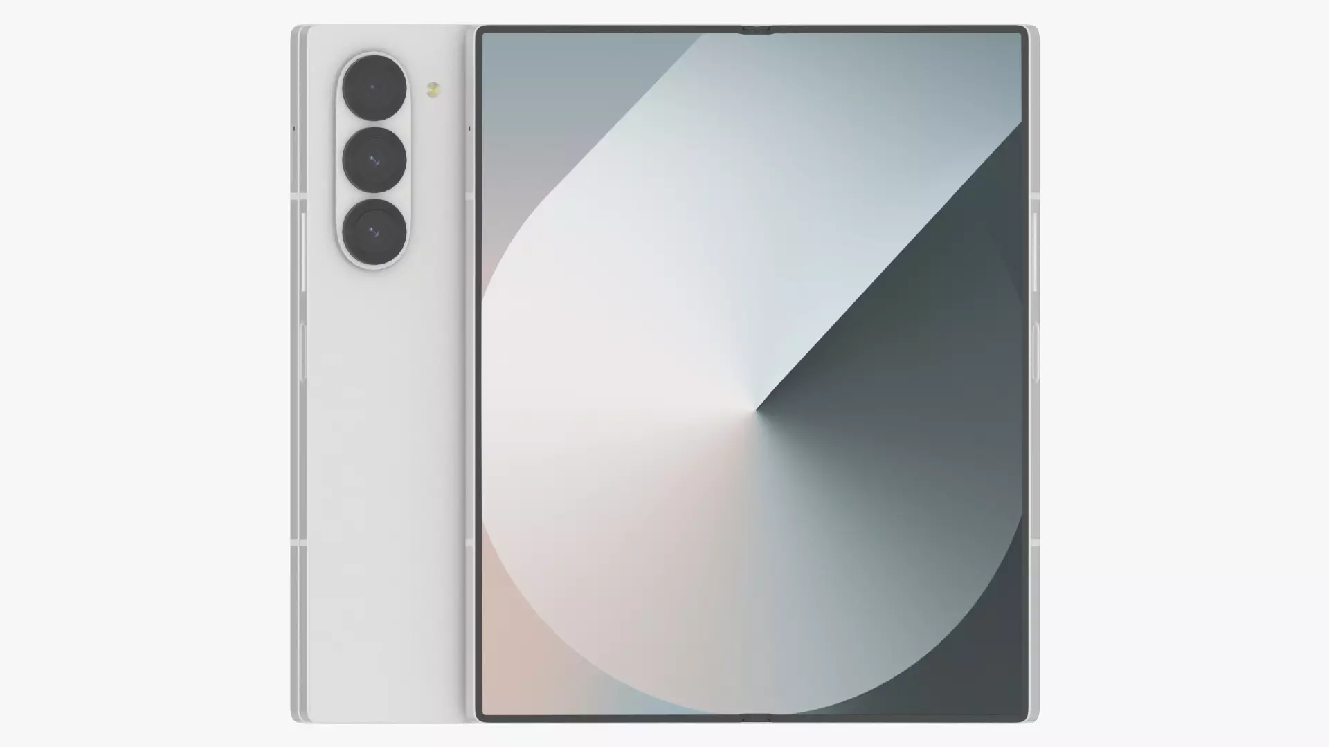 Samsung Galaxy Z Fold 6 White 3D model_0