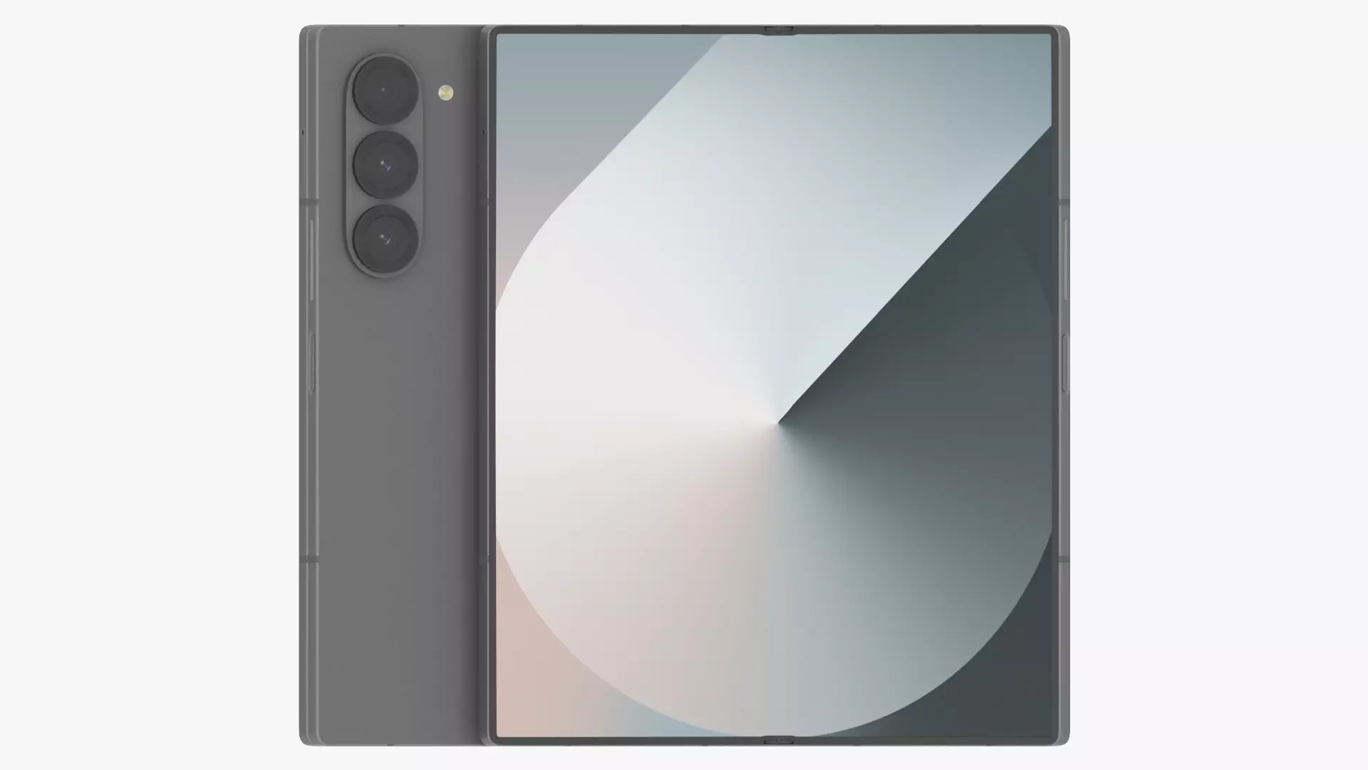 Samsung Galaxy Z Fold 6 Silver Shadow 3D model_0