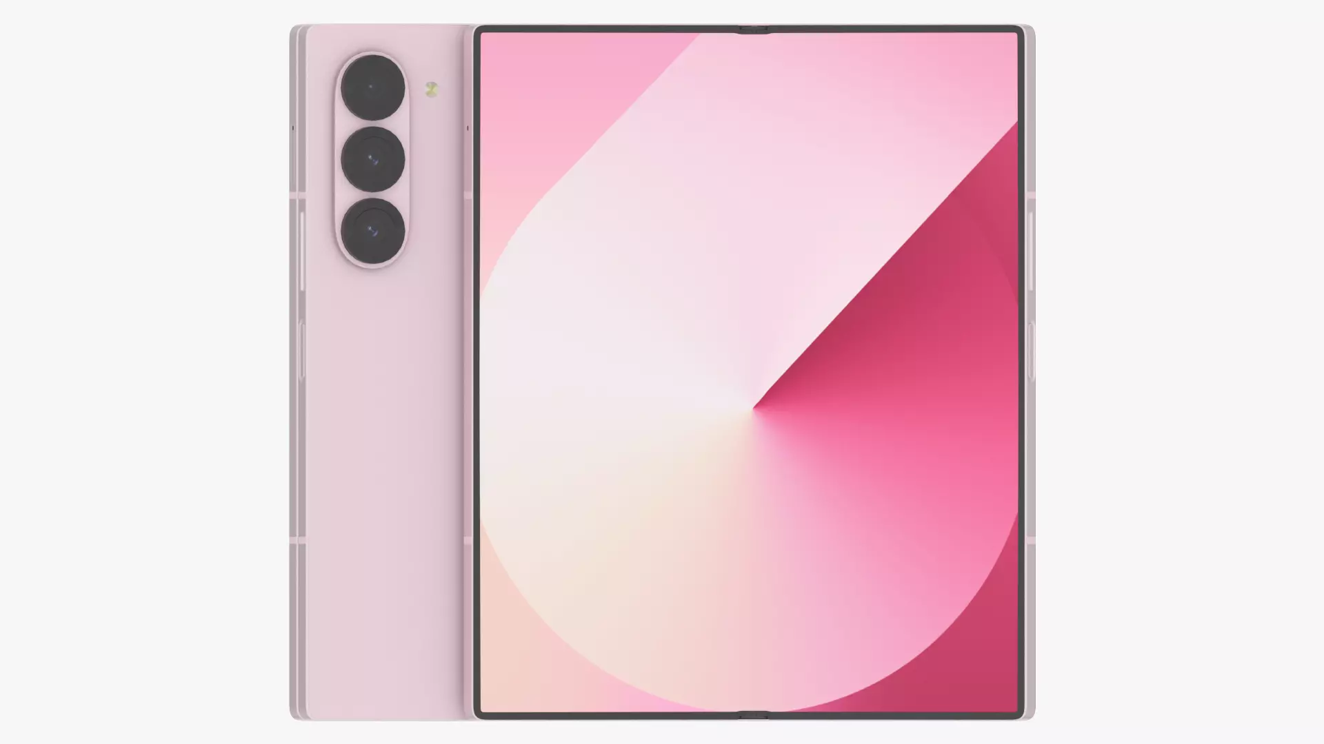 Samsung Galaxy Z Fold 6 Pink 3D model_0