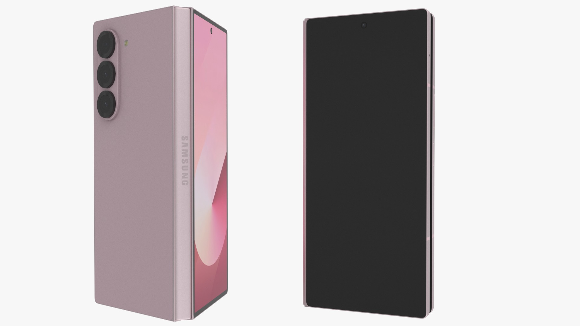 Samsung Galaxy Z Fold 6 Pink 3D model_4