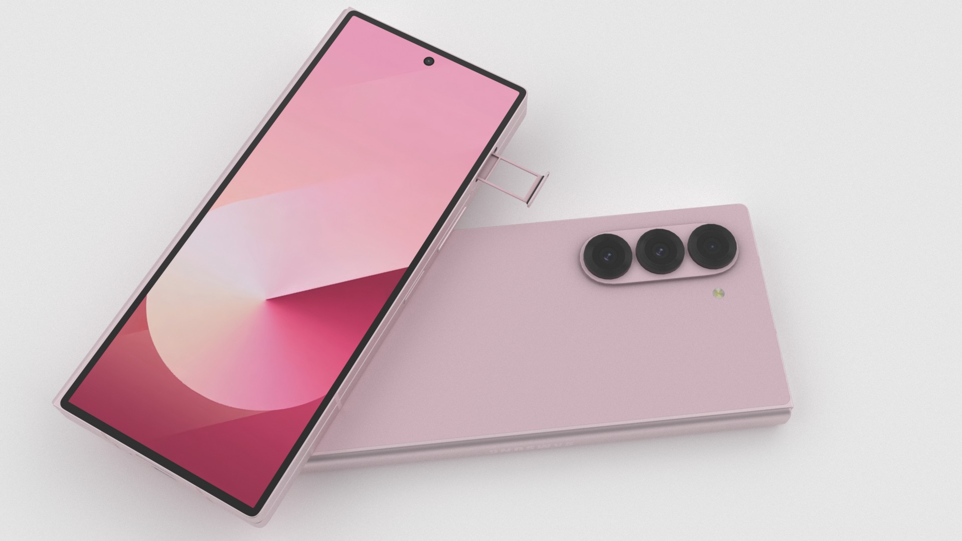 Samsung Galaxy Z Fold 6 Pink 3D model_6