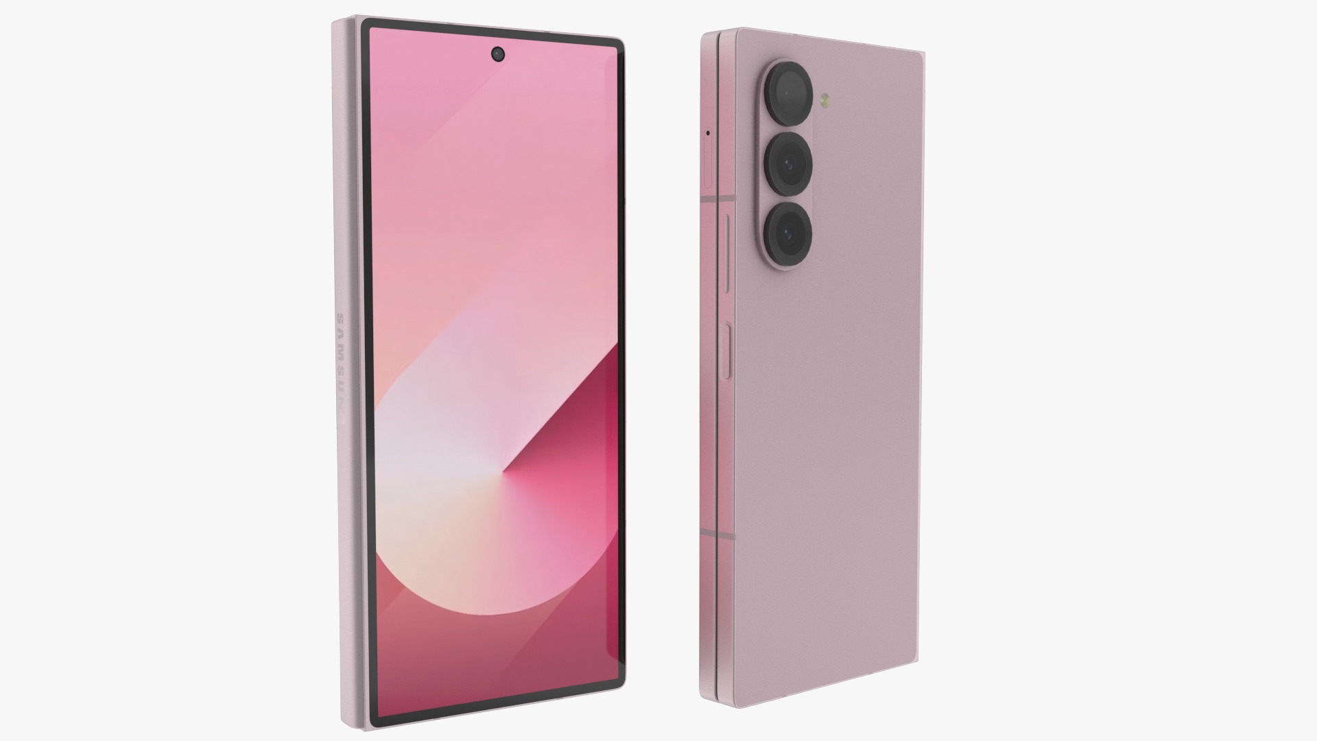 Samsung Galaxy Z Fold 6 Pink 3D model_3