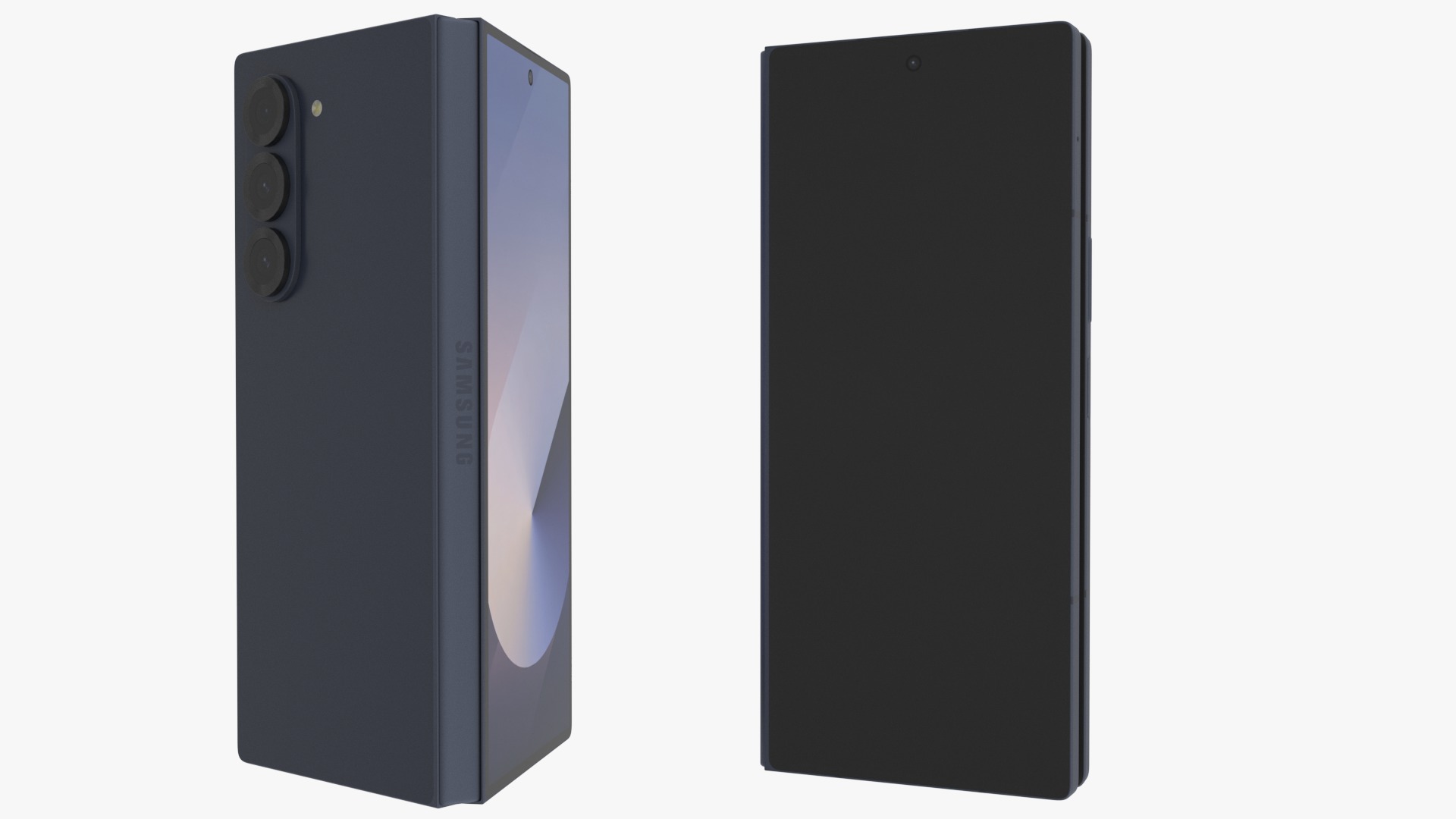 Samsung Galaxy Z Fold 6 Navy 3D model_4