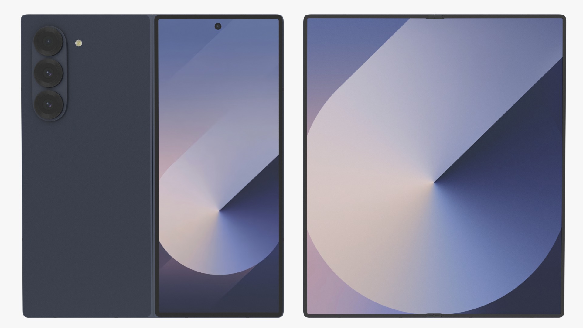 Samsung Galaxy Z Fold 6 Navy 3D model_2