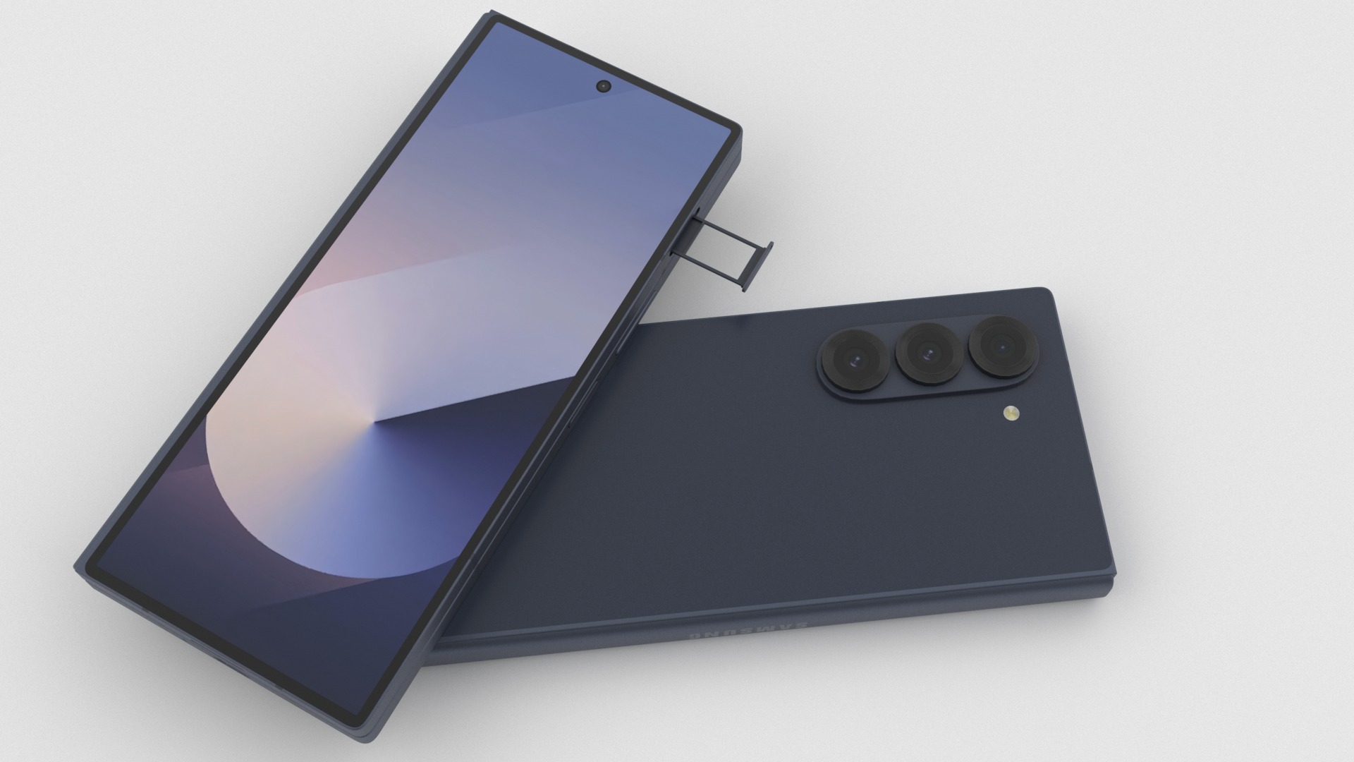 Samsung Galaxy Z Fold 6 Navy 3D model_6