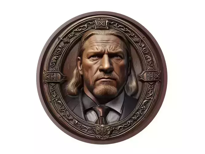 Triple H Medallion 3D print model