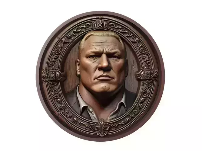 Brock Lesnar Medallion 3D print model