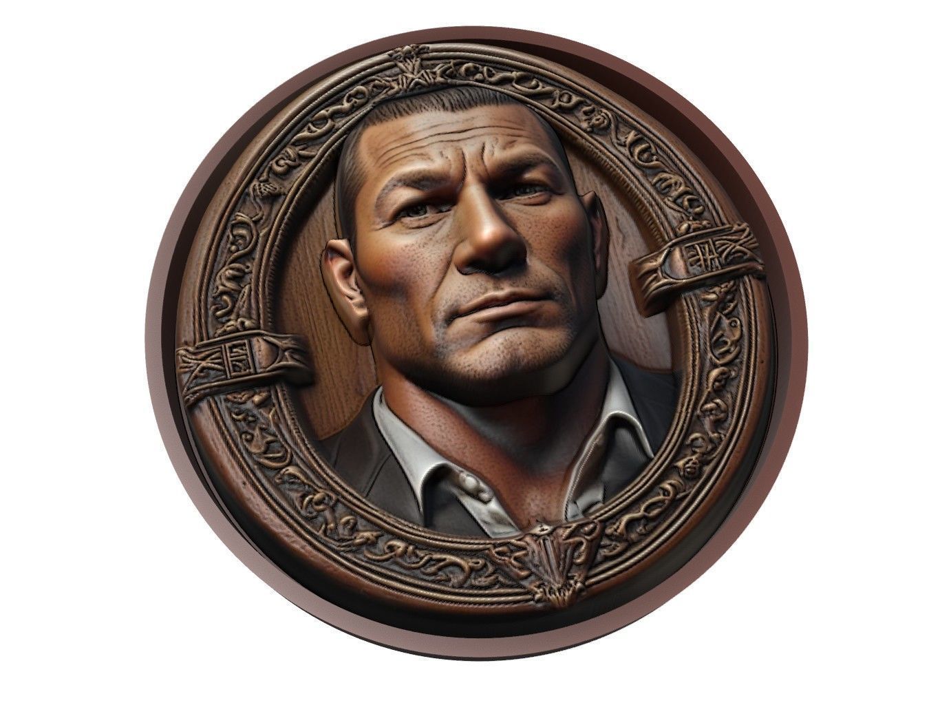 Batista Medallion 3D print model_1