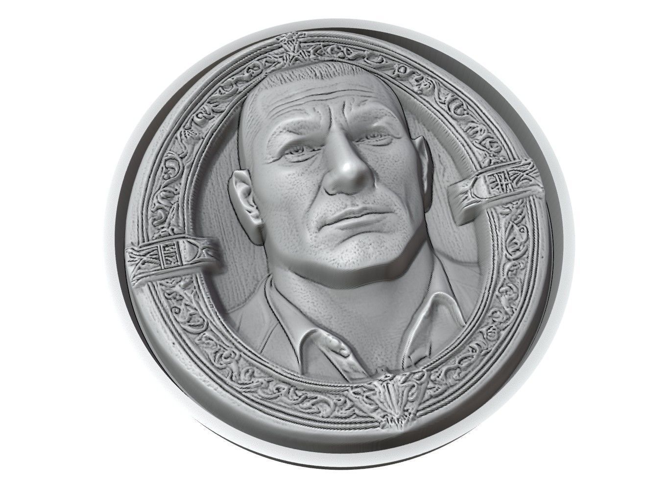 Batista Medallion 3D print model_3