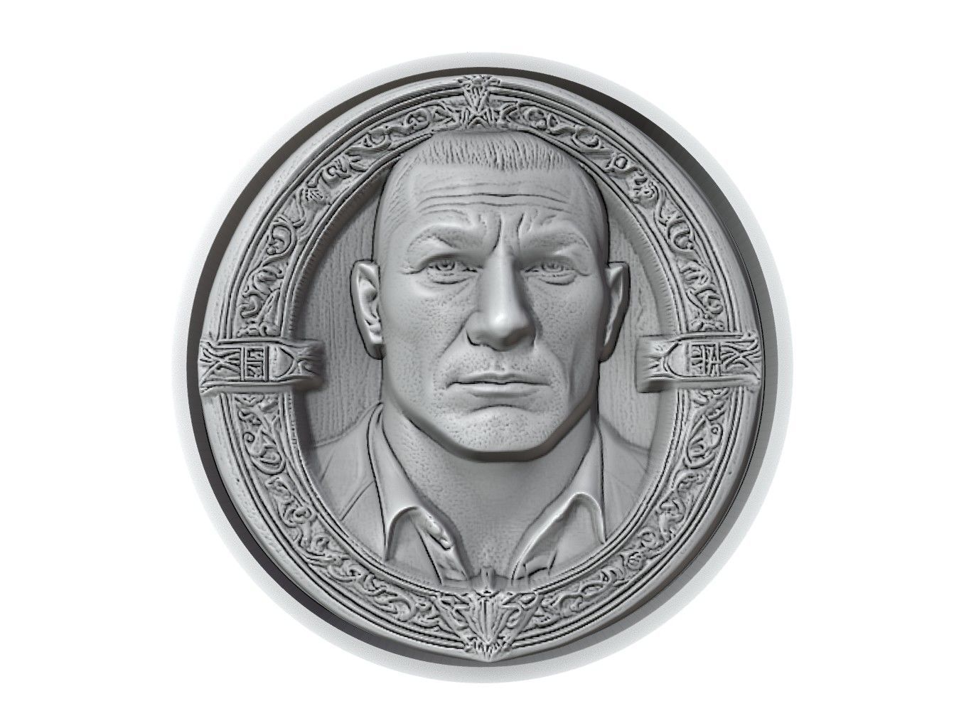 Batista Medallion 3D print model_2