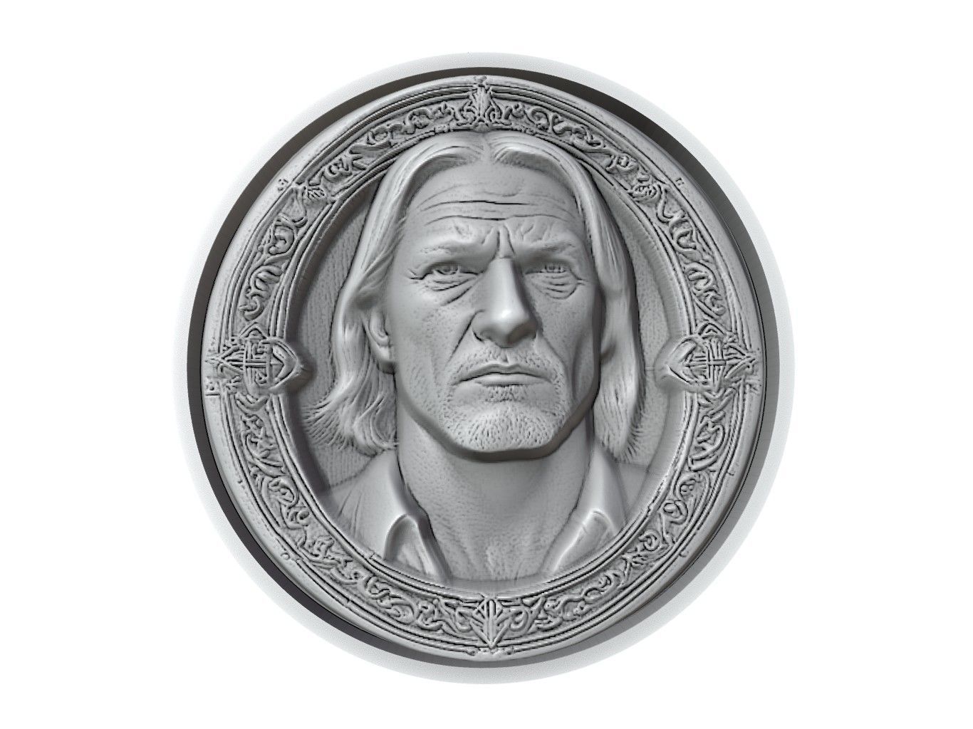 Edge Medallion 3D print model_2
