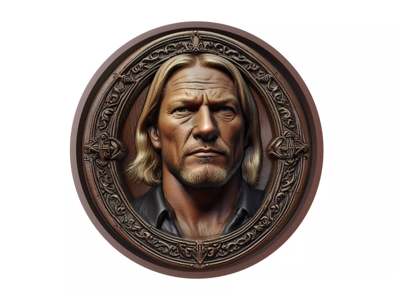 Edge Medallion 3D print model_0