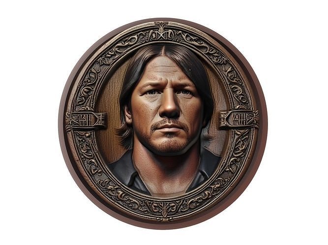 AJ Styles Medallion 3D print model
