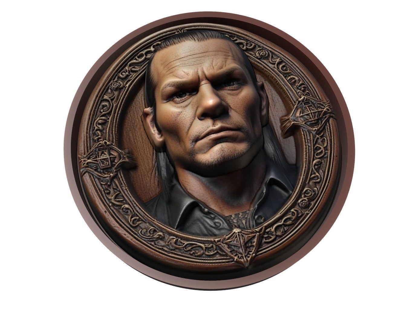 Jeff Hardy Medallion 3D print model_1
