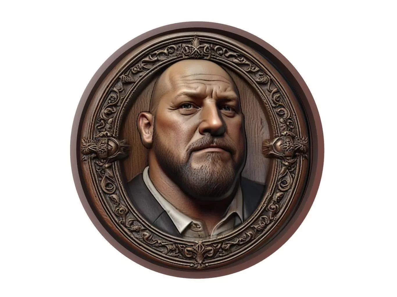 Big Show Medallion 3D print model_0
