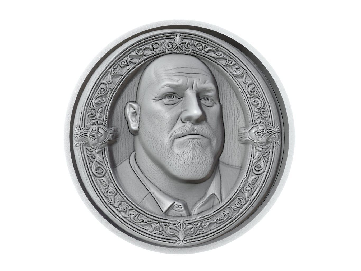 Big Show Medallion 3D print model_2