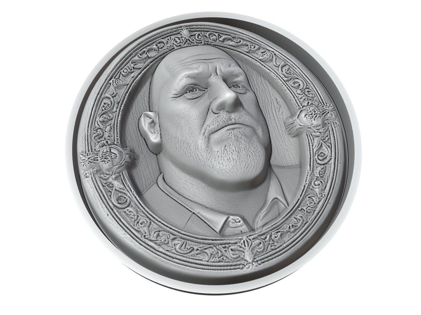 Big Show Medallion 3D print model_3