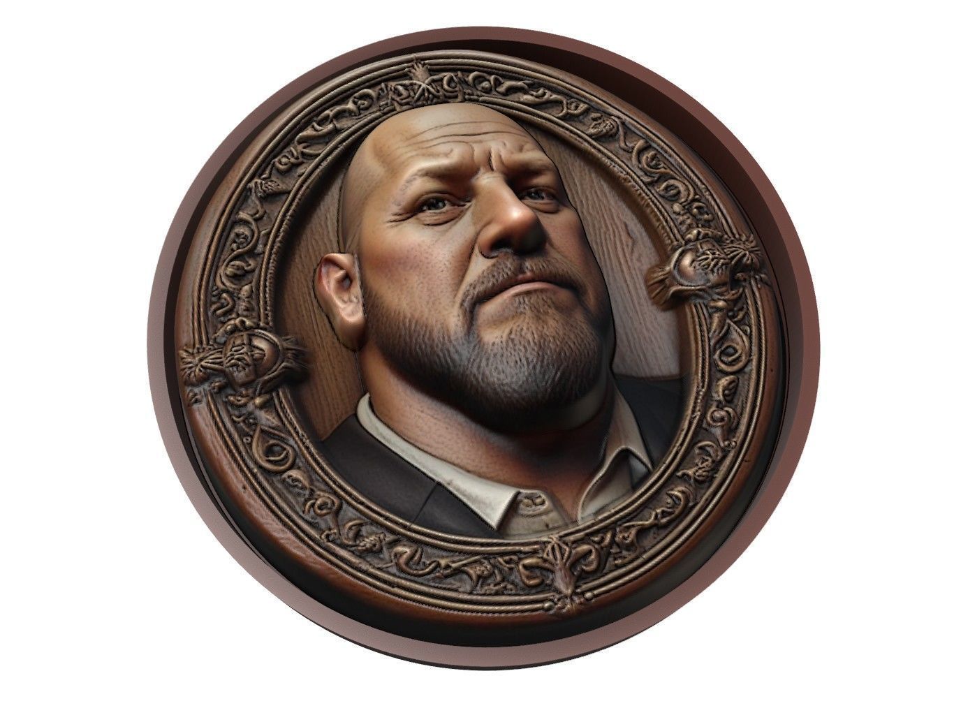 Big Show Medallion 3D print model_1