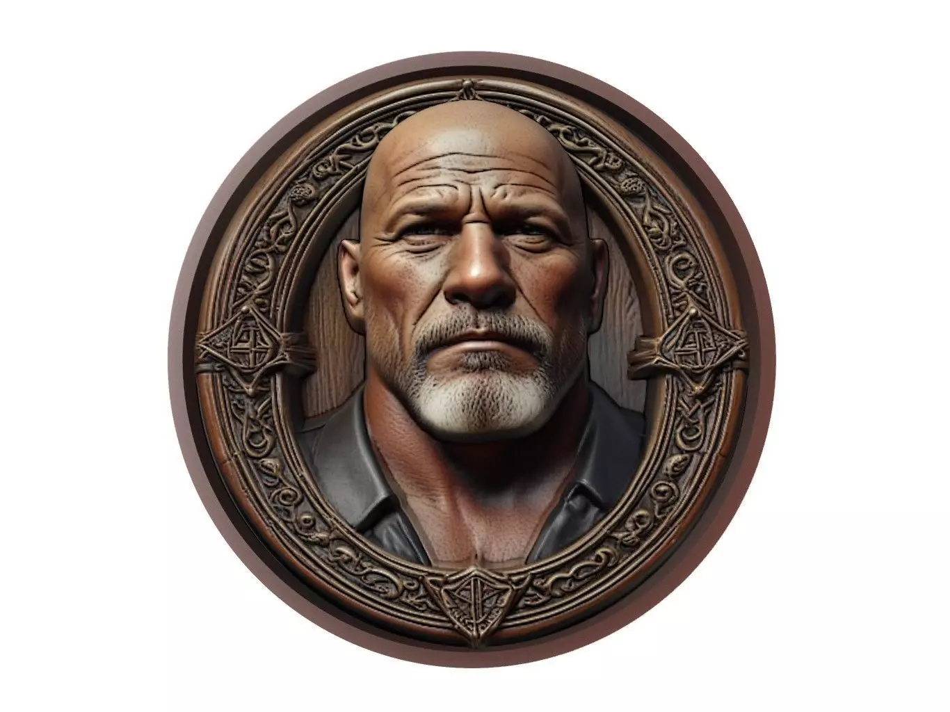 Goldberg Medallion 3D print model_0