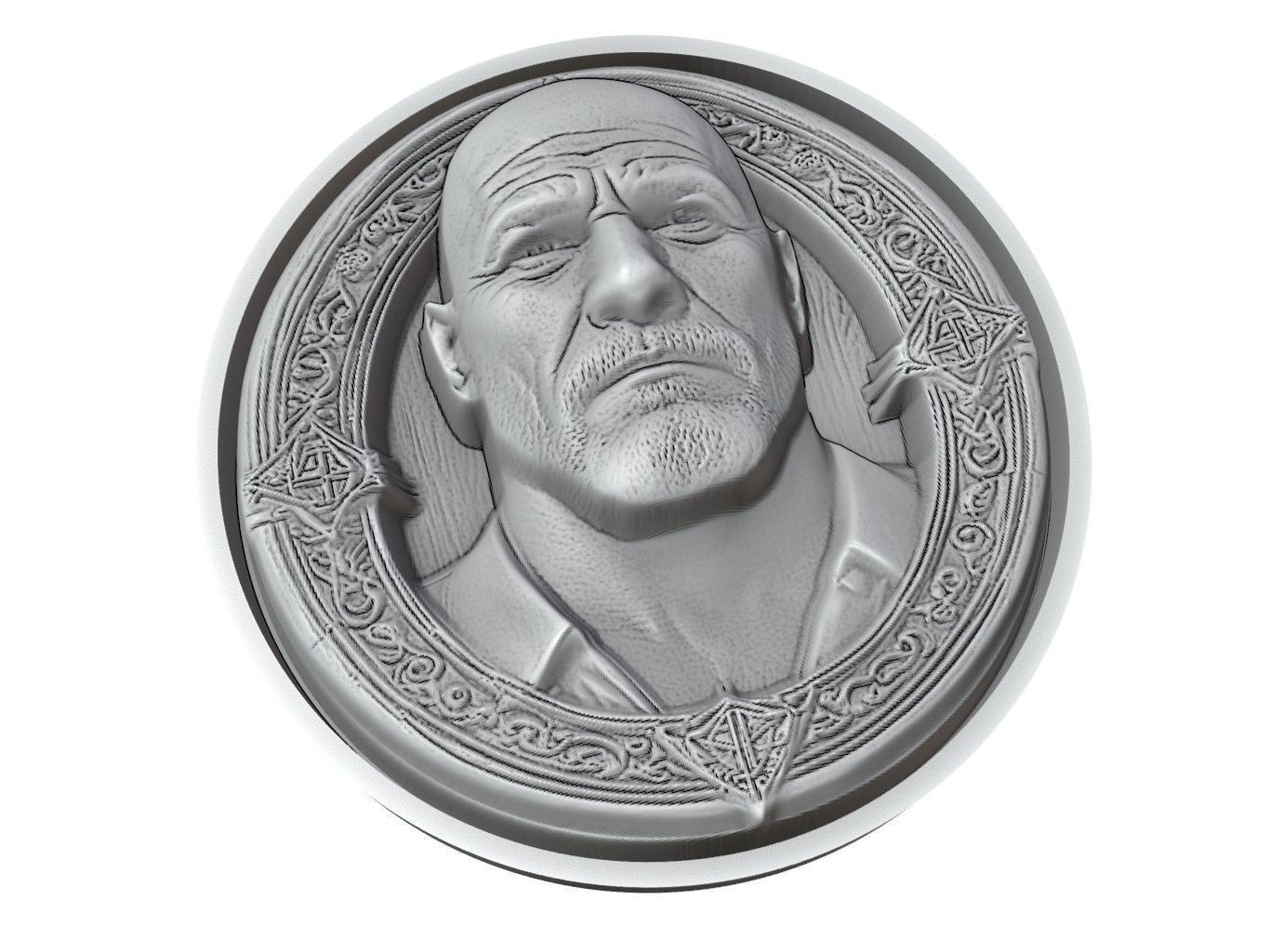 Goldberg Medallion 3D print model_3