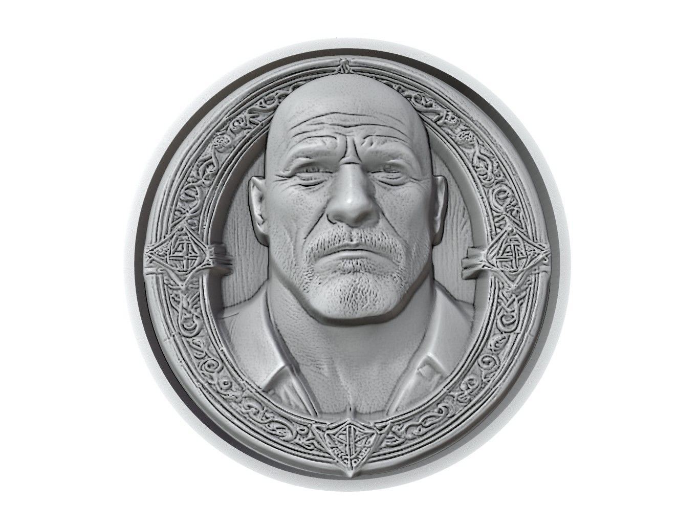 Goldberg Medallion 3D print model_2