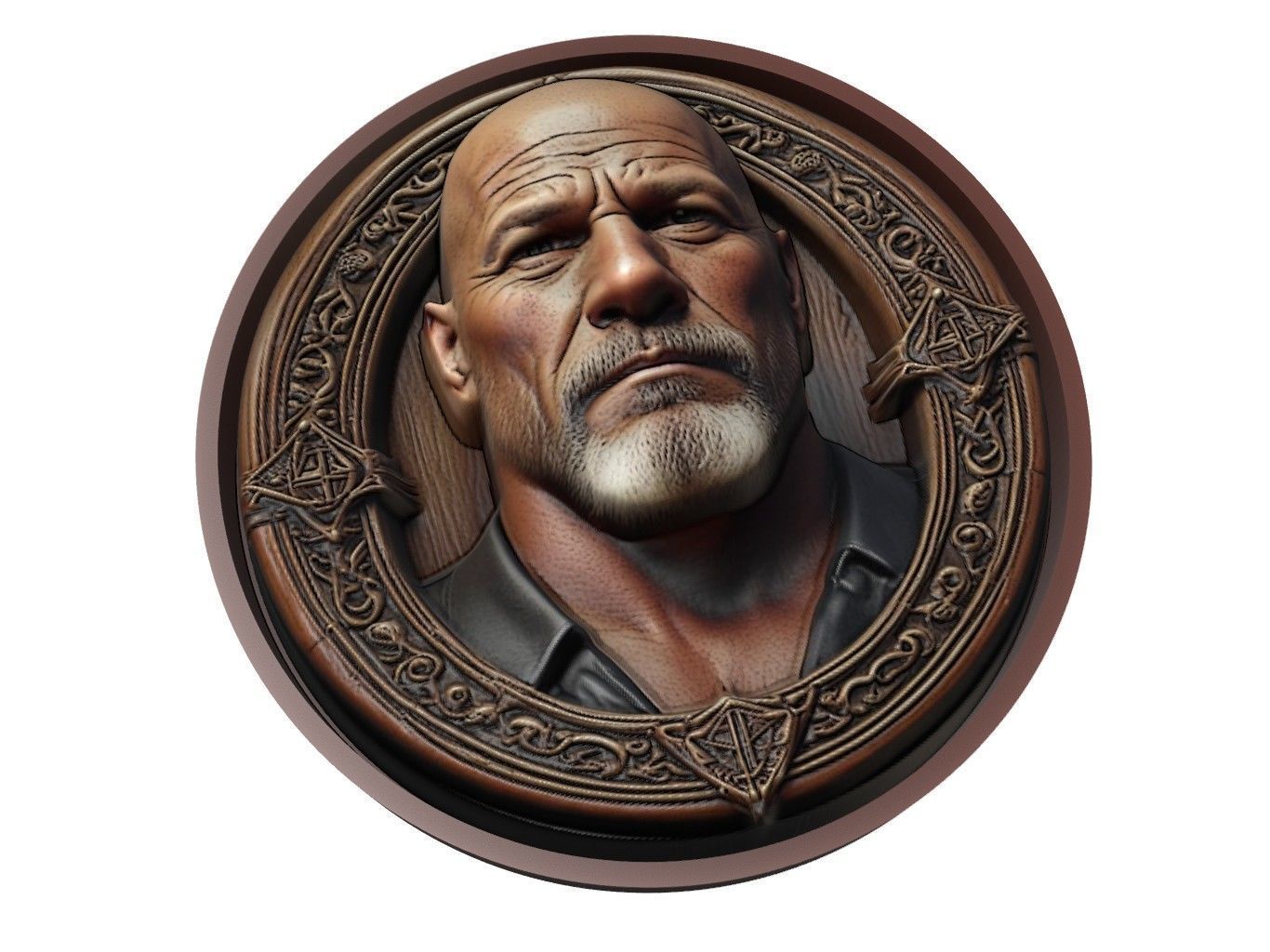 Goldberg Medallion 3D print model_1