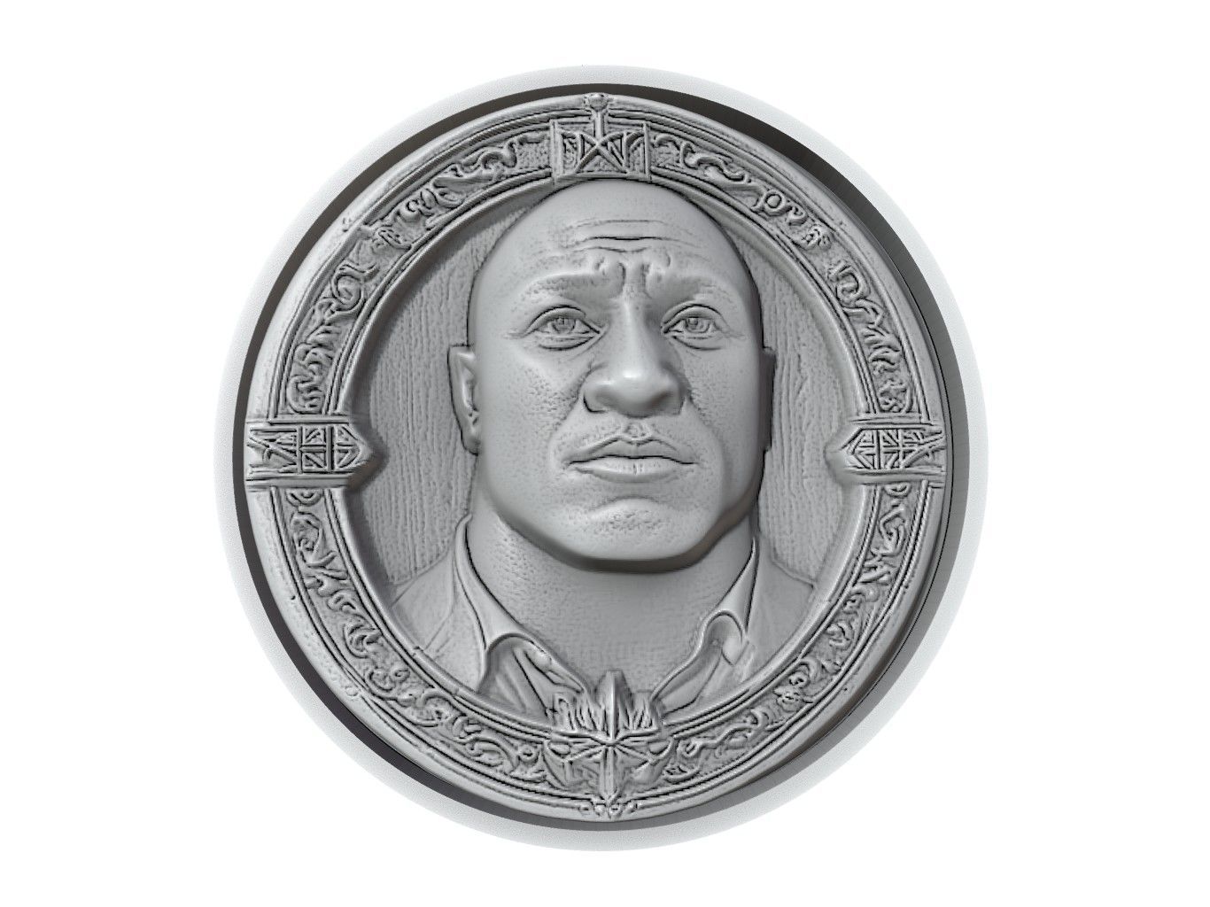 Bobby Lashley Medallion 3D print model_2