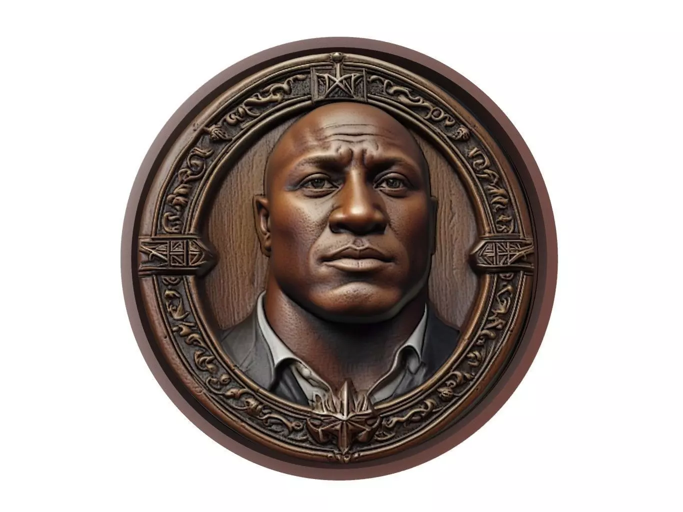 Bobby Lashley Medallion 3D print model_0
