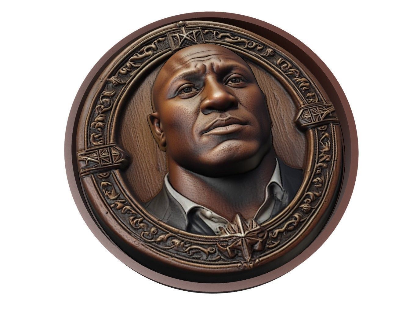 Bobby Lashley Medallion 3D print model_1