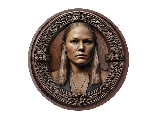 Ronda Rousey Medallion 3D print model